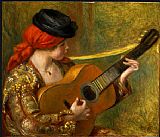 Young Spanish Woman with a Guitar by Pierre Auguste Renoir